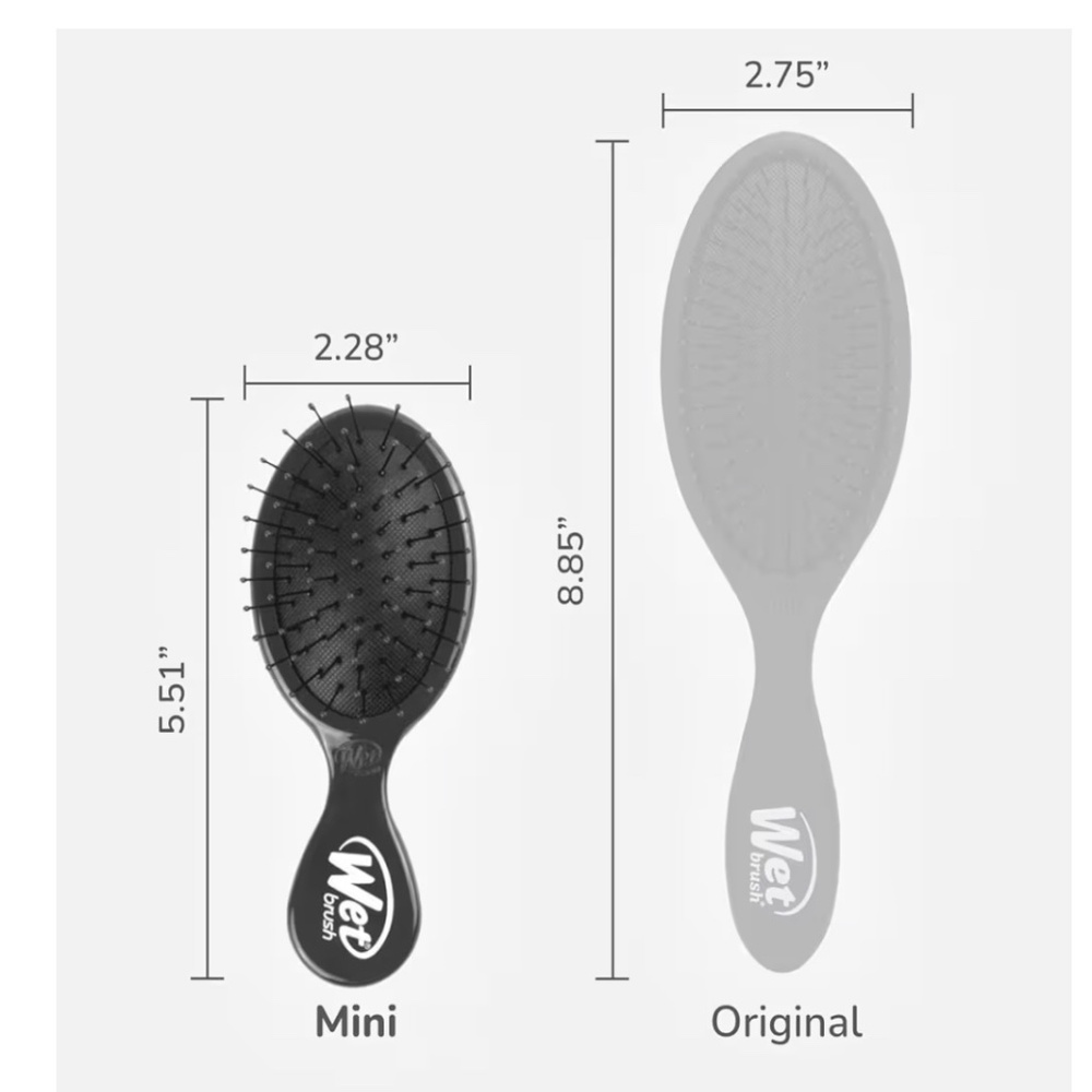 Wet Brush Mini Detangling Brush - Black (2 for $7) - Picture 2 of 5